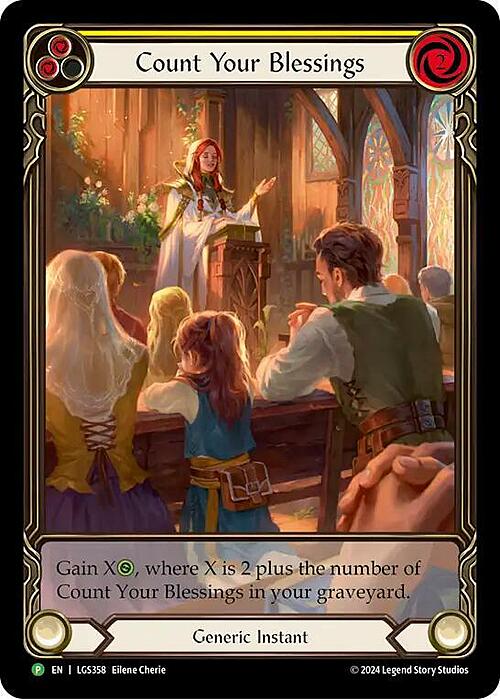 Count Your Blessings - Yellow Card Front