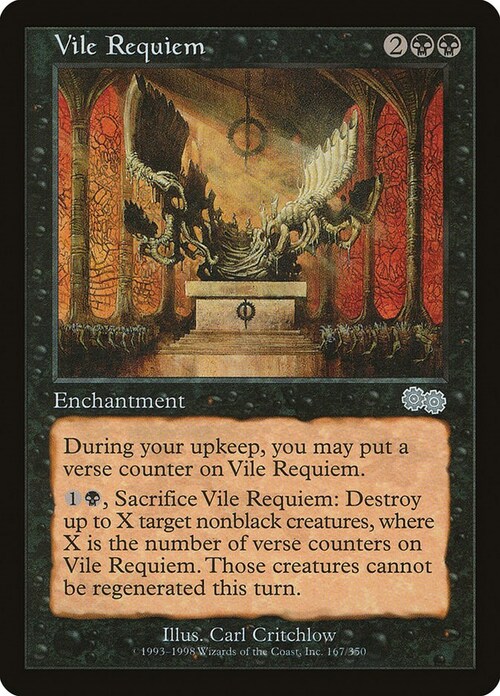 Vile Requiem Card Front