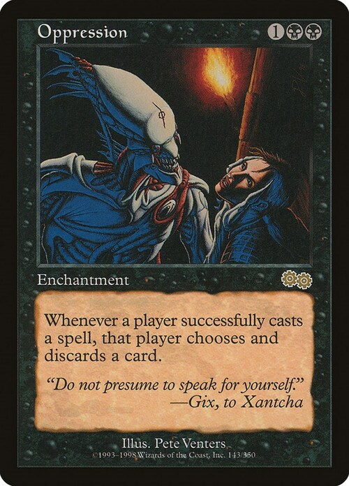 Oppressione Card Front