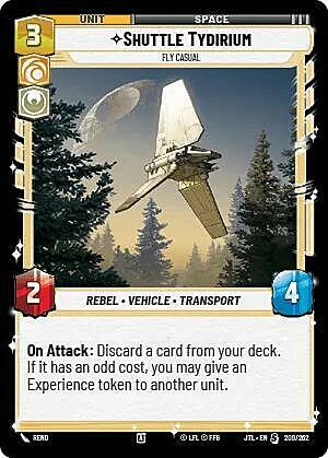 Shuttle Tydirium - Fly Casual Card Front