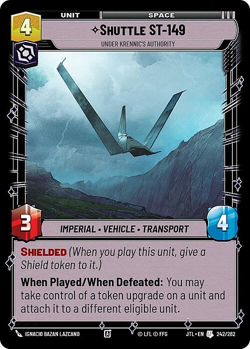 Shuttle ST-149 - Under Krennic's Authority Card Front