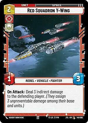 Red Squadron Y-Wing Card Front