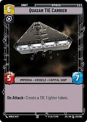 Quasar TIE Carrier Card Front