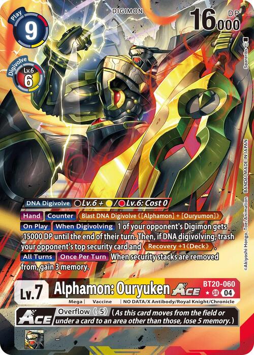 Alphamon: Ouryuken Ace Frente