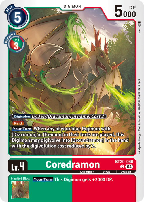 Coredramon Card Front