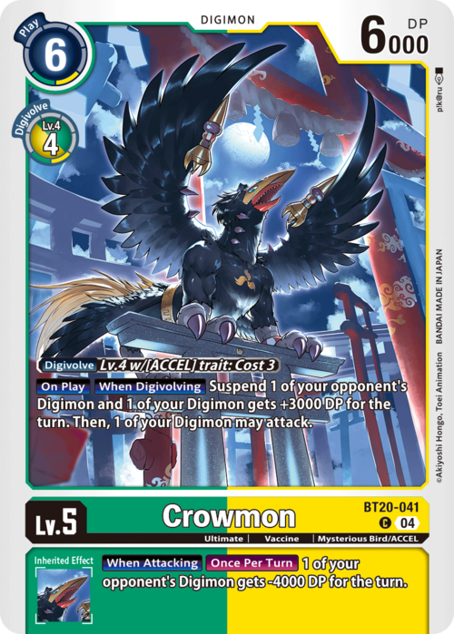 Crowmon Card Front