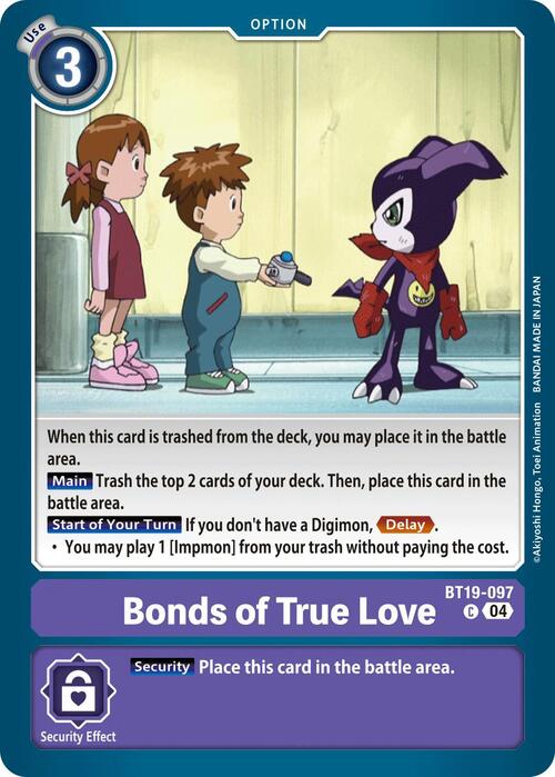 Bonds of True Love Card Front