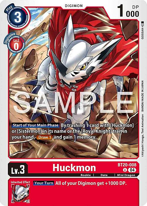 Huckmon Card Front