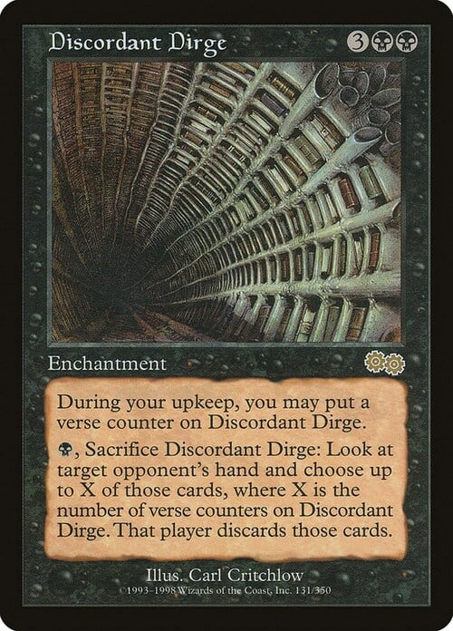 Discordant Dirge Card Front