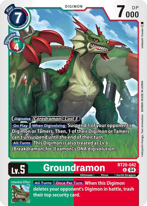 Groundramon Card Front
