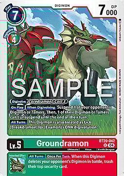Groundramon Card Front