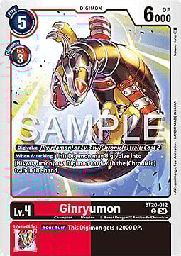 Ginryumon Card Front