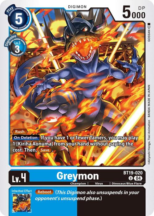 Greymon Card Front