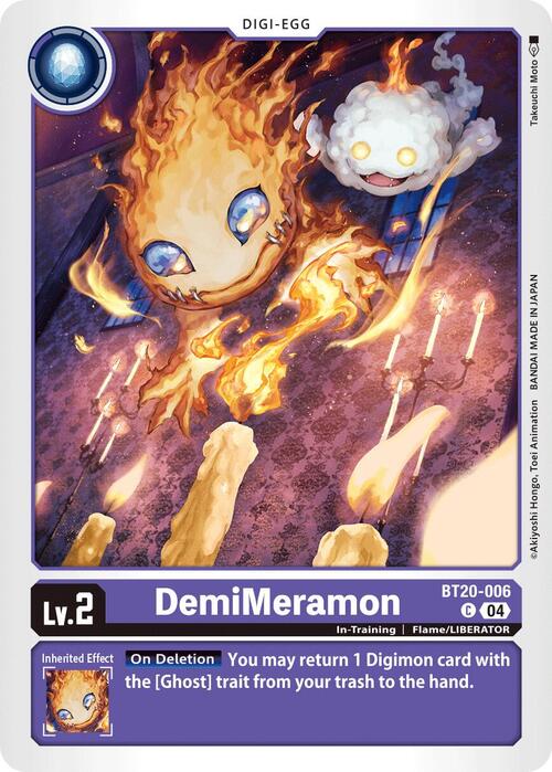 DemiMeramon Card Front