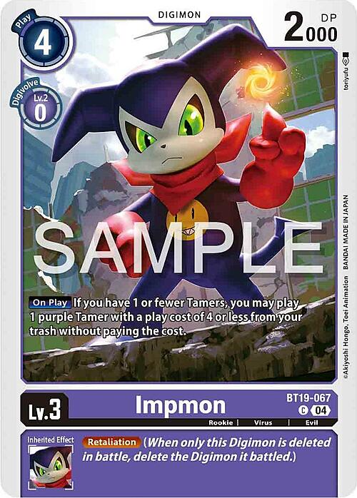 Impmon Card Front
