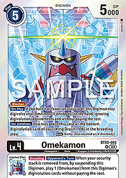 Omekamon Card Front
