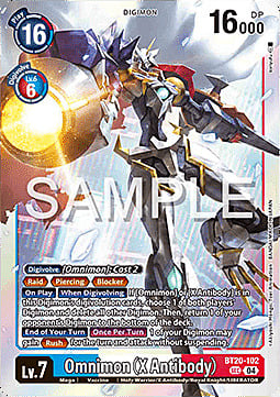 Omnimon (X Antibody) Card Front