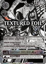 Justimon: Blitz Arm ACE · Textured BT19-064t