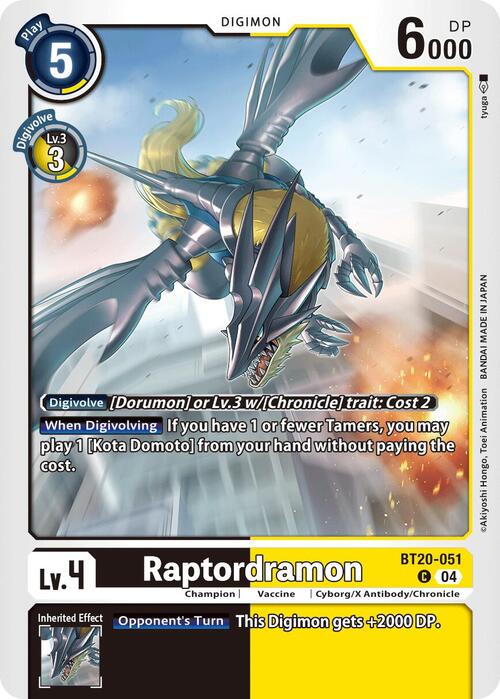 Raptordramon Card Front
