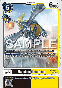 Raptordramon Card Front