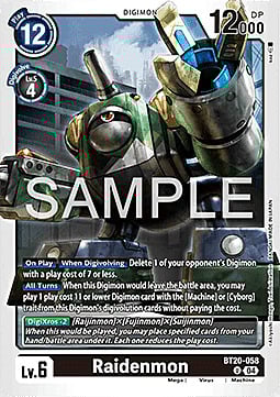 Raidenmon Card Front