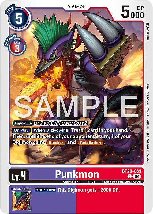 Punkmon Card Front