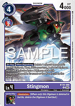 Stingmon Card Front