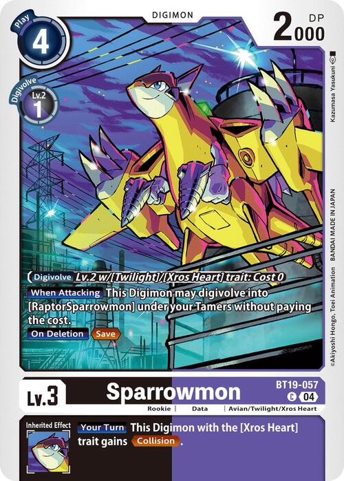 Sparrowmon Card Front