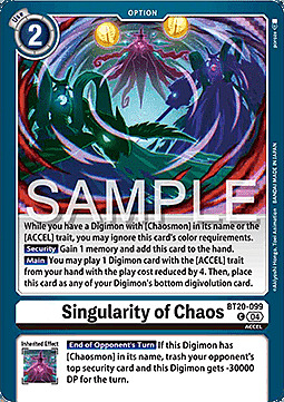 Singularity of Chaos Card Front