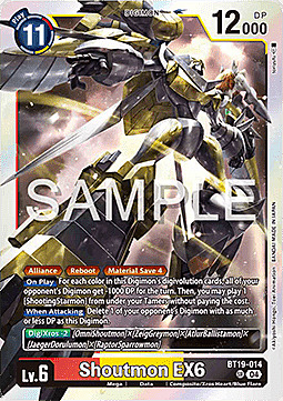 Shoutmon EX6 Card Front
