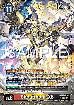 Shoutmon EX6 Card Front