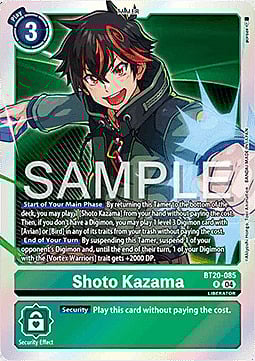 Shoto Kazama Card Front