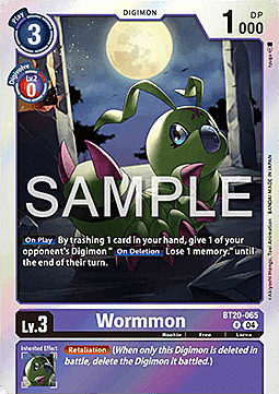 Wormmon Card Front