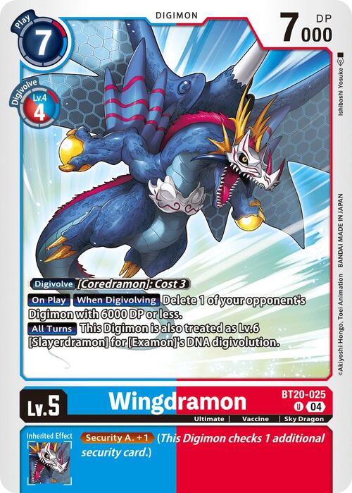Wingdramon Card Front