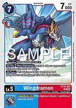 Wingdramon Card Front