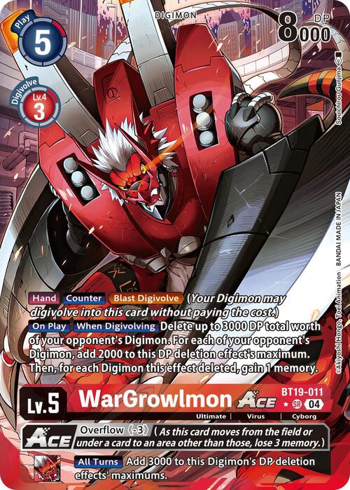WarGrowlmon Ace Card Front