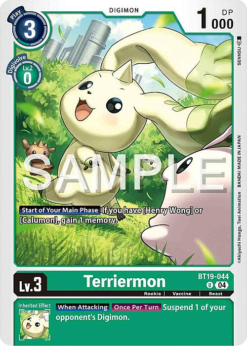 Terriermon Card Front