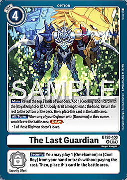 The Last Guardian Card Front
