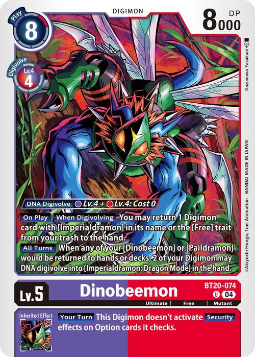 Dinobeemon Card Front