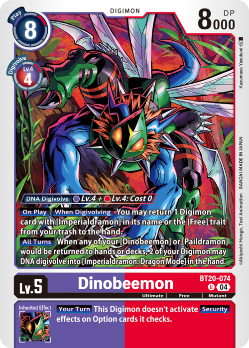 Dinobeemon Card Front