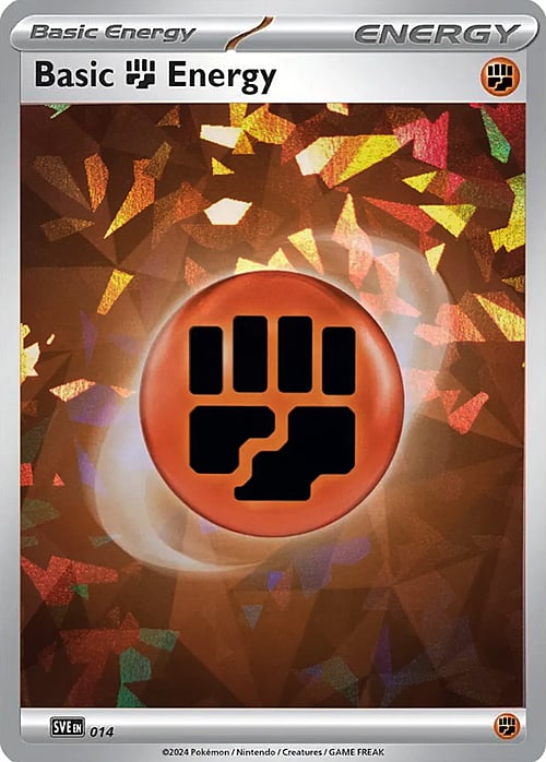 Basic Fighting Energy Card Front