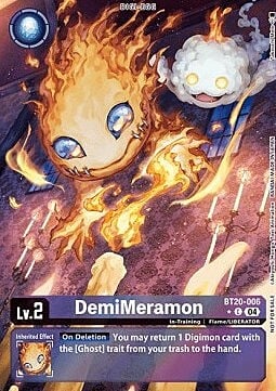 DemiMeramon Card Front