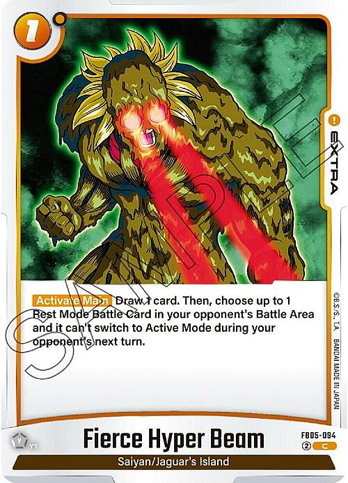 Fierce Hyper Beam Card Front
