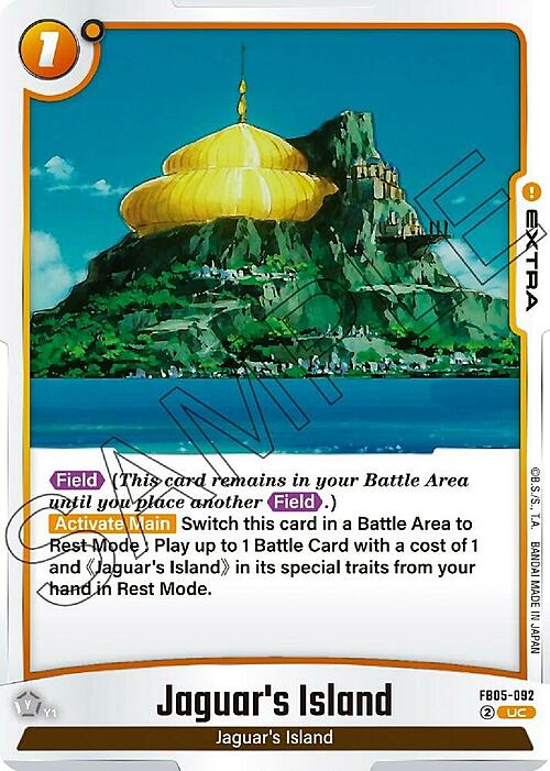 Jaguar's Island Card Front