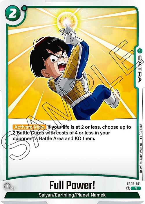 Full Power! Card Front