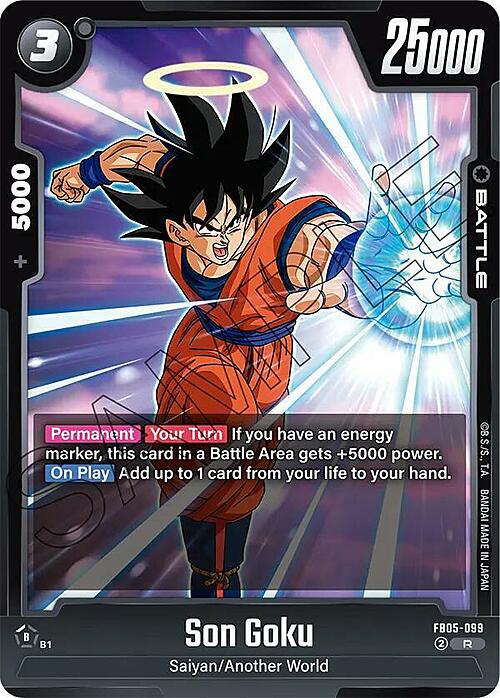 Son Goku Card Front