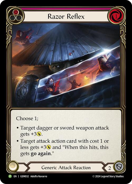 Razor Reflex (Red) Card Front