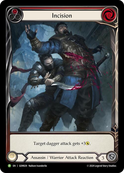 Incision (Red) Card Front