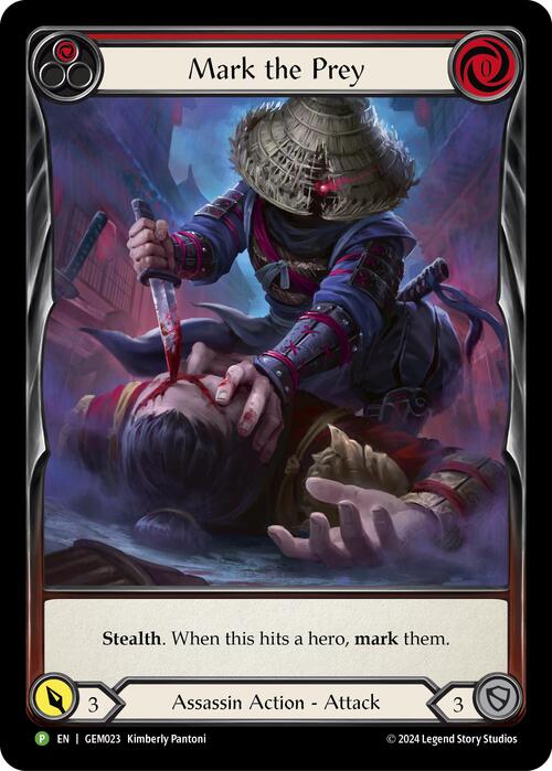 Mark the Prey (Red) Card Front