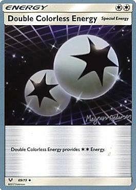 Double Colorless Energy Card Front
